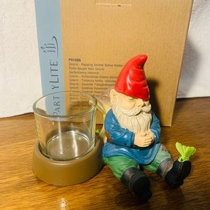 PartyLite Gnorm, the napping Gnome Votive Holder